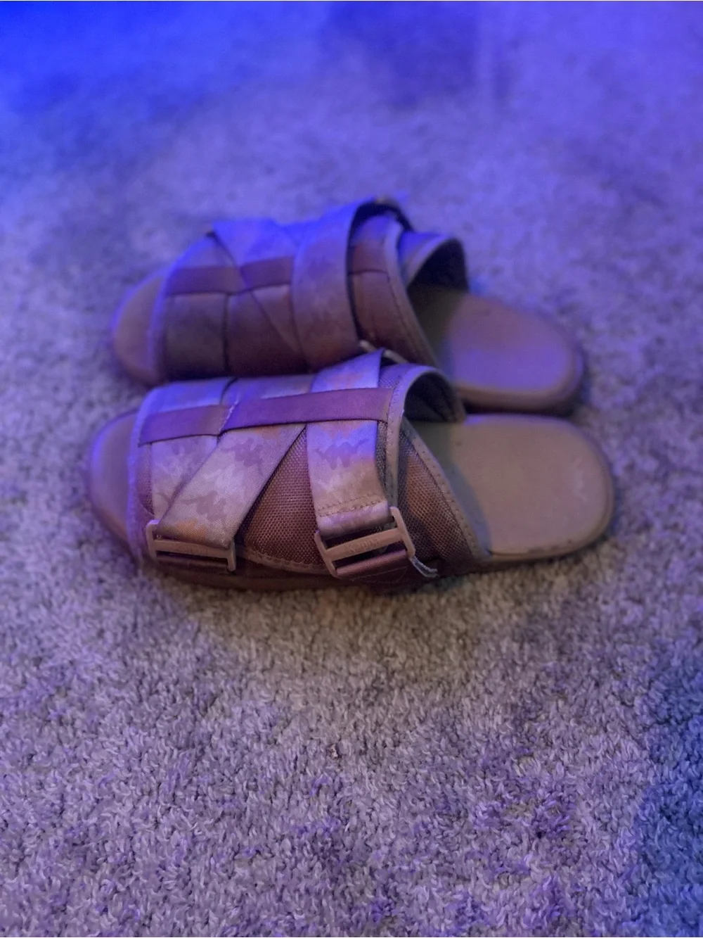 Kappa Men’s Slip-On Sandals in Brown and Tan